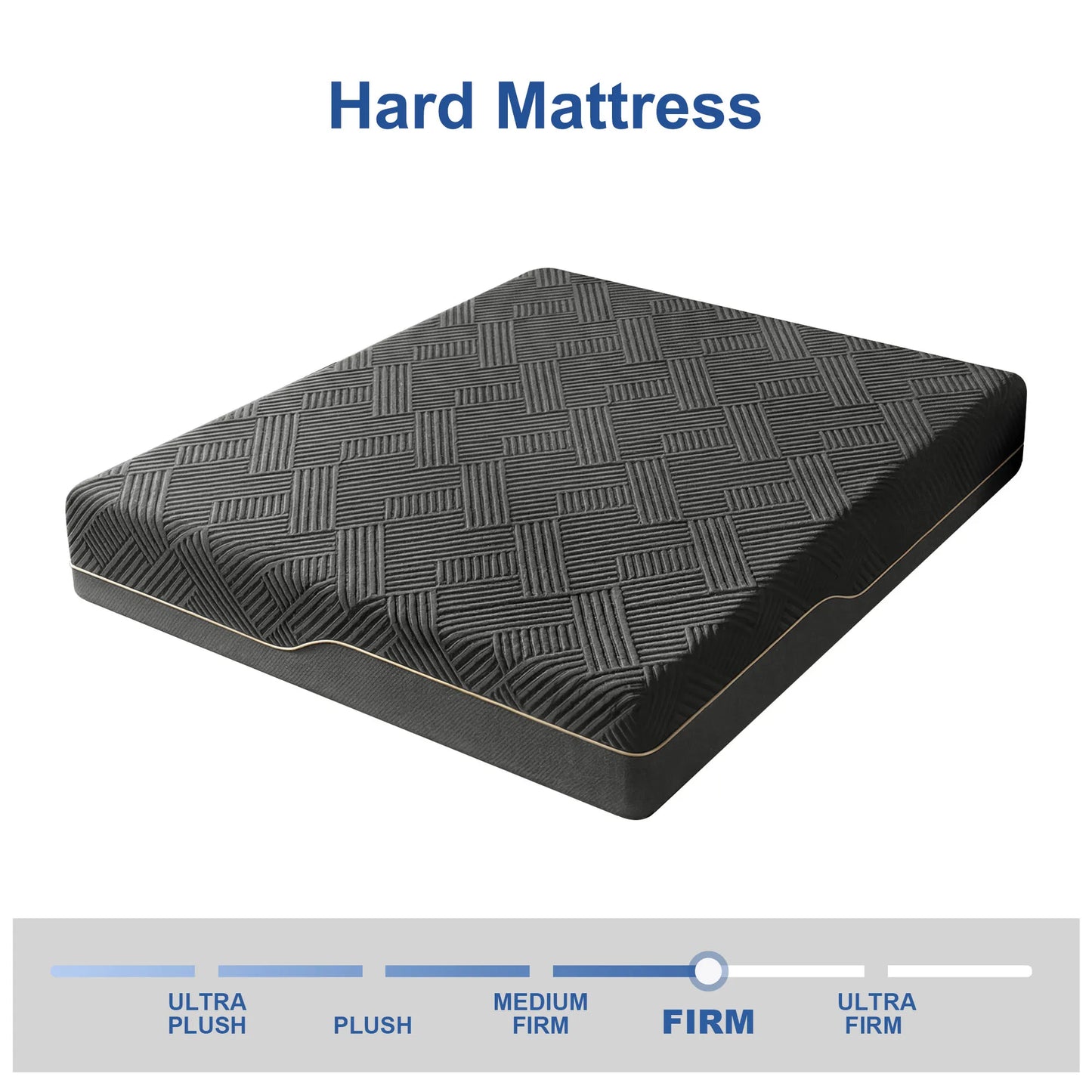 14/12 Inch Extra Firm Queen /King Size Memory Foam Mattress for Back Pain Relief, Bed in a Box, CertiPUR-US Certified