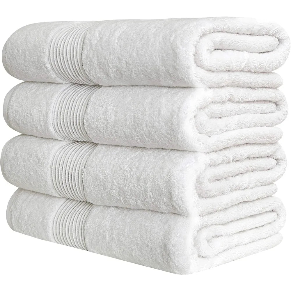Extra Large  Bath Towels  Hotel Quality Towels | 650  Soft Combed Cotton Towels for Bathroom Thick & Flu