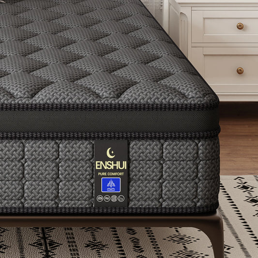 12"14""Gel Memory Foam Hybrid Pocket Spring Mattress For Back Pain Relief Twin Full Queen King Mattress In A Box Medium Firm