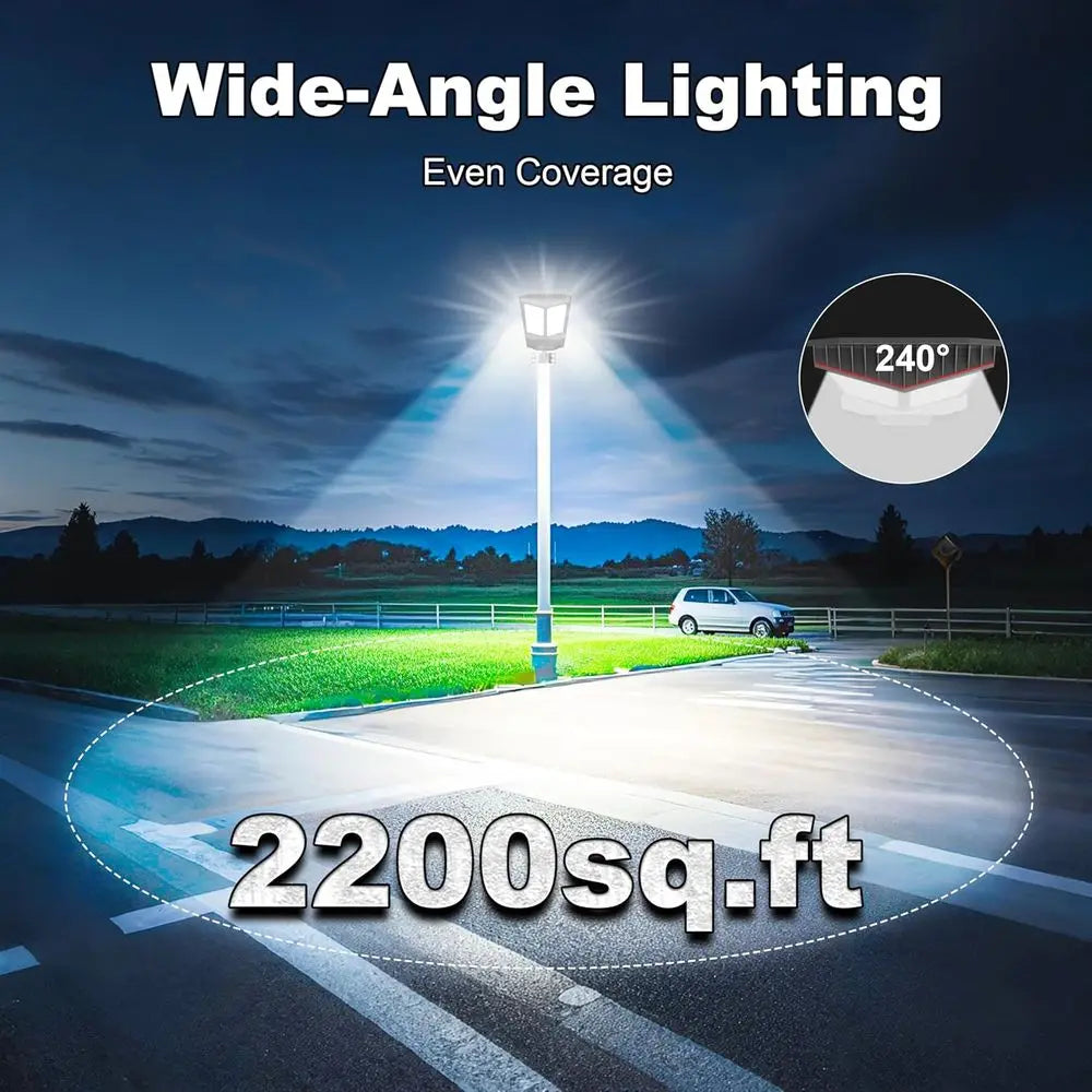 r Street Light, Dusk-to-Waterproo LED r Street Lights Outdoor with Pole Mount,9000W IP67,7000K, High Lumen Outdoor Lighting or D