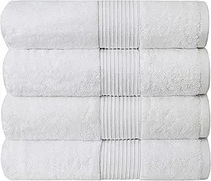 Extra Large  Bath Towels  Hotel Quality Towels | 650  Soft Combed Cotton Towels for Bathroom Thick & Flu