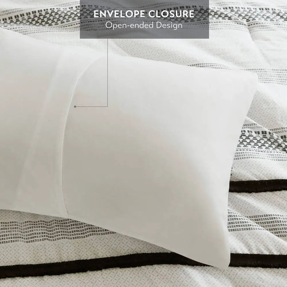 7 Piece Stripe Comforter and Quilt Set-Full/Queen Naturally Wrinkle and Shrinkage-resistant Making It Easy To Care for Maintain