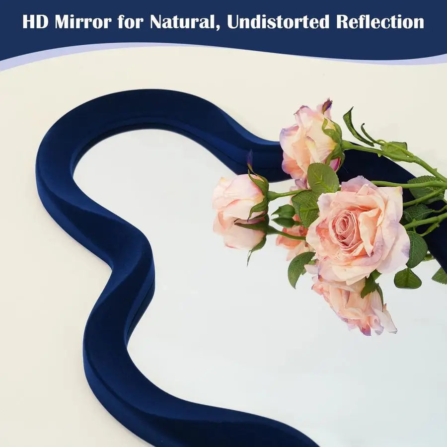 Room Mirrors for Wall Decor, 13.8x29.7 Wall Mounted Cloud Mirror for Living Room