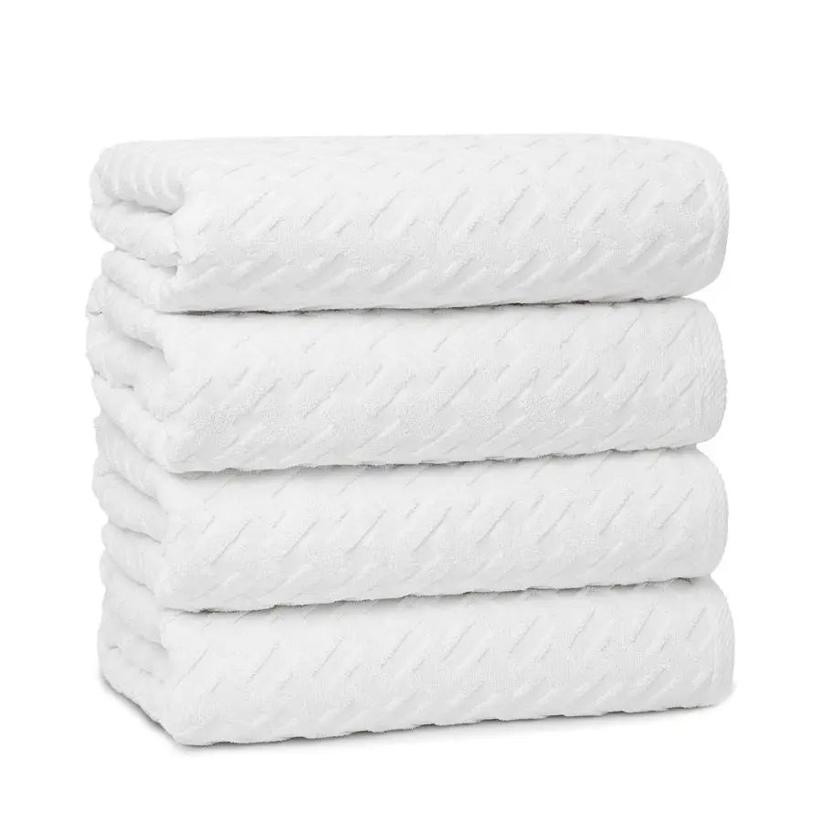 Cotton Bath Towels Set of 4 30x56 Inches, Ultra Soft amp Highly Absorbent, QuickDrying Large Towels for Bathroom, Gym amp Daily