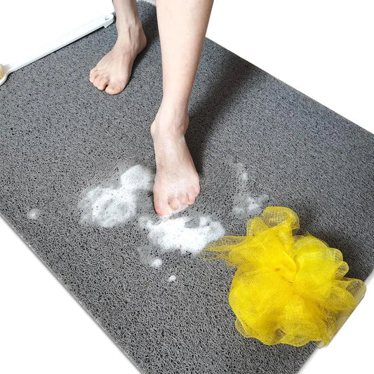 Mats Non Slip for Elderly, 24x47Extra Lager Loofah Shower Mat, Loofah Bath Mats for Shower, NonSlip Bath Mat for ElderlyGrey