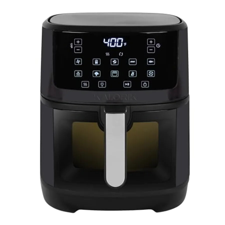 7 Quart Air Fryer with Touchscreen Controls 10 Cooking Presets in 12 Food Categories Large Illuminated View Window Nonstick Bas