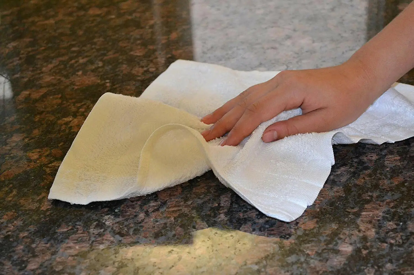 towelSalon Towels 100 Cotton Pack of 12 White Spa Towel 16x27 Inches Soft Absorbent Hairdressing Towels for Beauty Parlor and