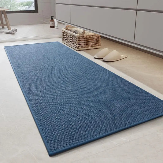 Bathroom Runner RugUltra Thin Non Slip Bath Mat Runner for Bathroom Mat Quick Dry, Rubber Backing Washable Runner Bathroom Rugs