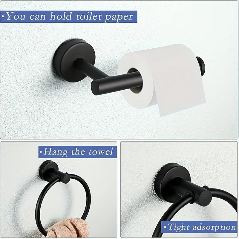 10 Pcs Matte Bathroom Hardware Set SUS304 Bathroom Hanger Set 16 Inch Hand Towel Bar Towel Holder Toilet Paper Holder