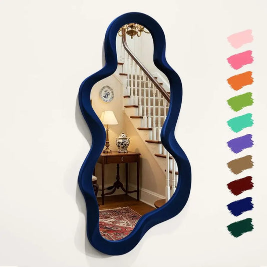 Room Mirrors for Wall Decor, 13.8x29.7 Wall Mounted Cloud Mirror for Living Room