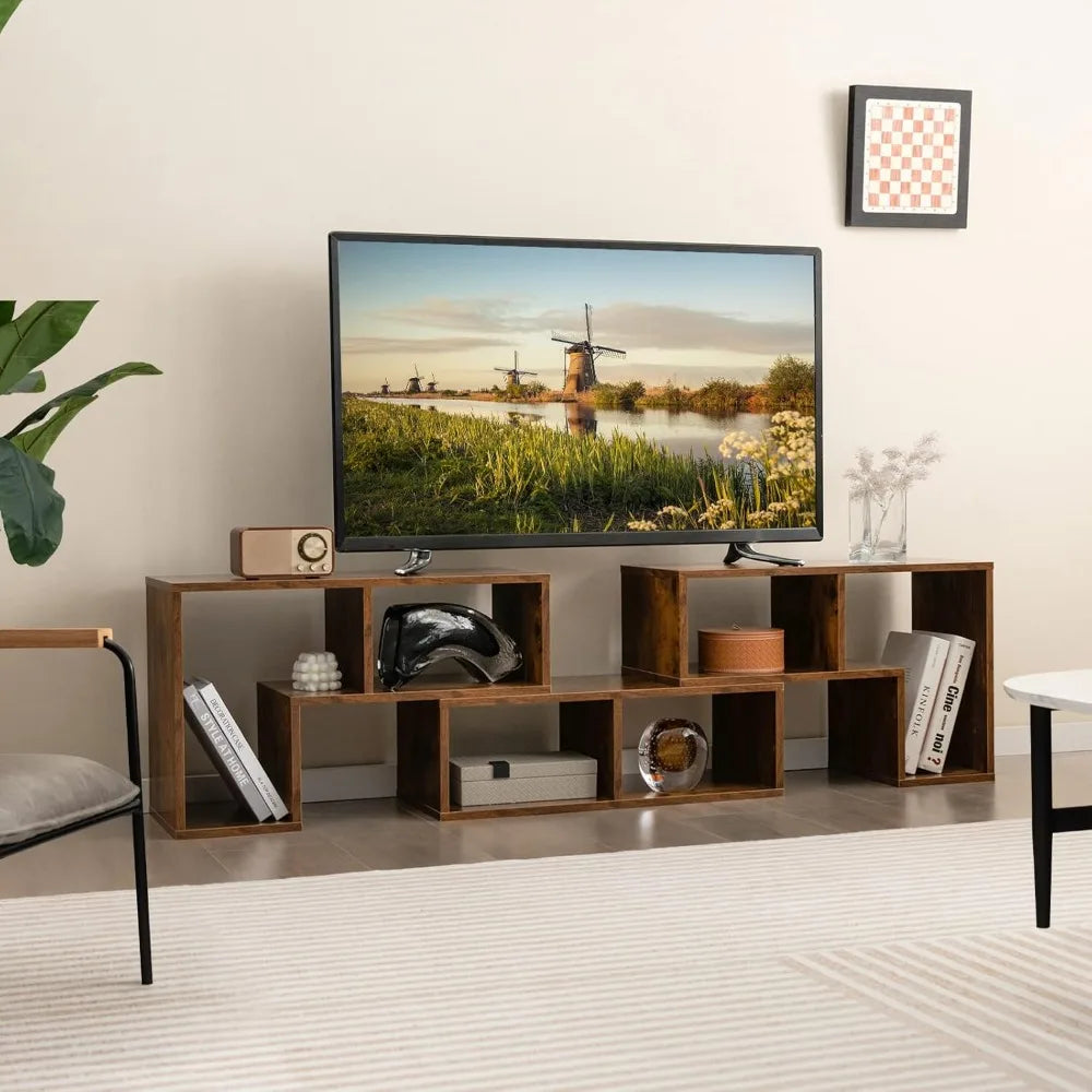 3 Pieces Console TV Stand, Free-Combination Entertainment Center for 50 55 60 65 Inch TV, Minimalist Modern.Customized