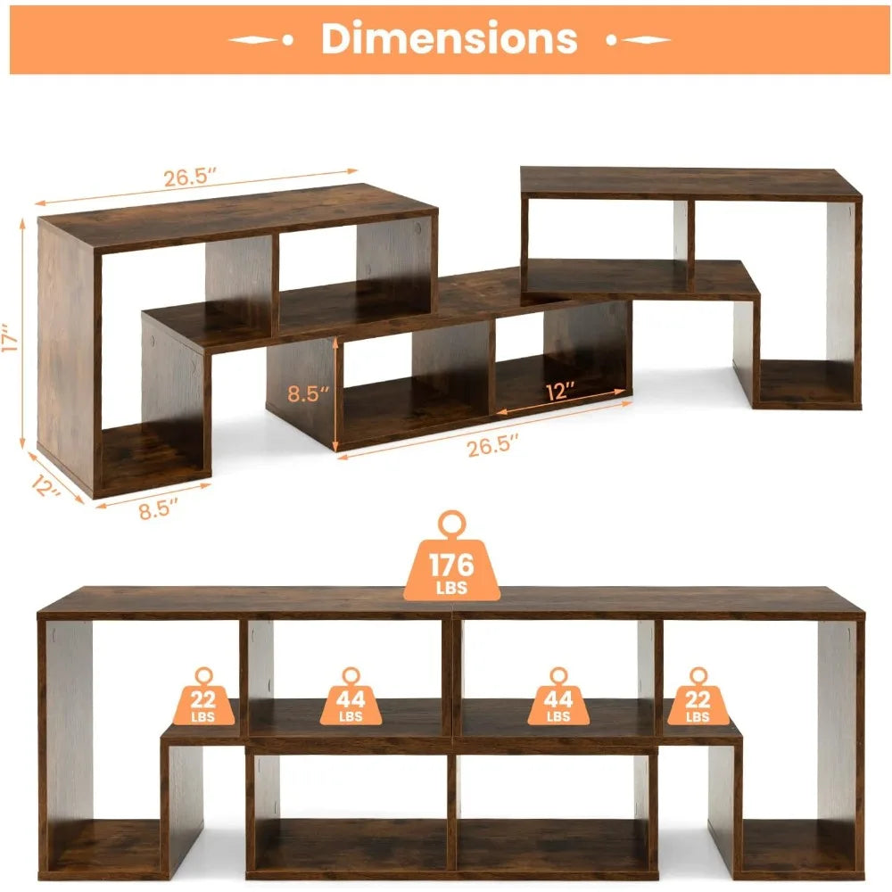 3 Pieces Console TV Stand, Free-Combination Entertainment Center for 50 55 60 65 Inch TV, Minimalist Modern.Customized