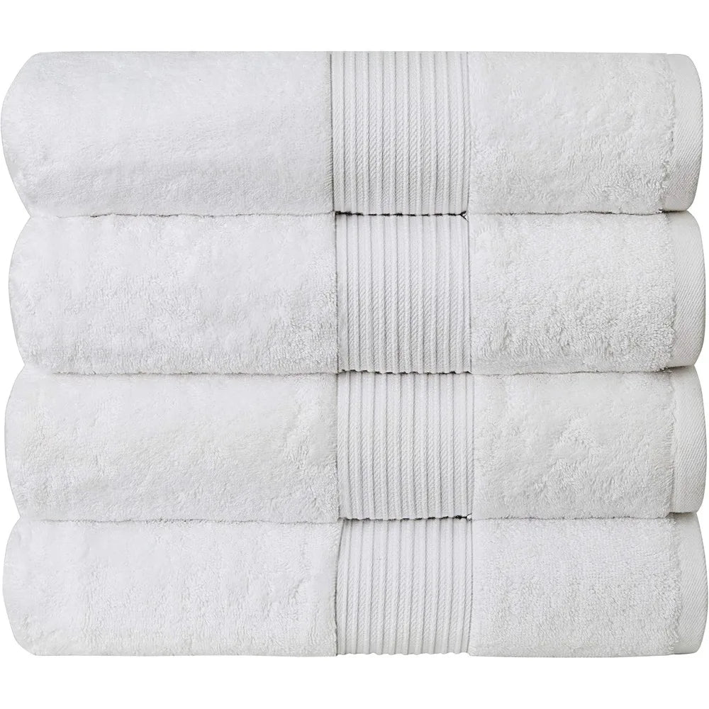 Extra Large  Bath Towels  Hotel Quality Towels | 650  Soft Combed Cotton Towels for Bathroom Thick & Flu