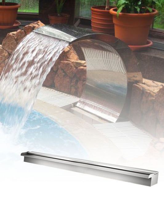 SucceBuy Pool Fountain Waterfall With Light Water Pipe Acrylic Fountain Pond Garden Swimming Feature Decorative Fountain
